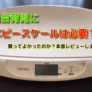 【混合育児に必要？】ベビースケールは買ってよかった！？nometa本音レビュー